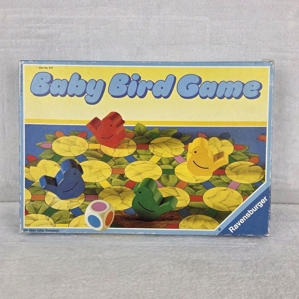Vintage 1988 Ravensburger Baby Bird Game Discovery Toys Complete Ages 4-8
